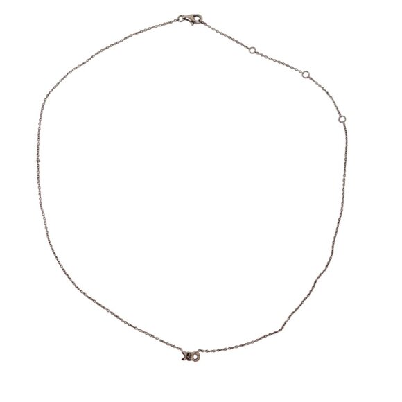 Sterling Silver XO Dainty Chain Necklace - Picture 2 of 6